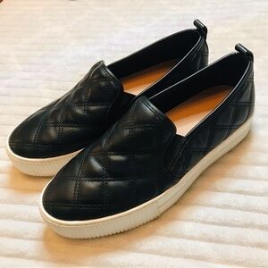 14TH & UNION Black Quilted Platform Sneakers Shoes Women’s Size 8.5 faux leather